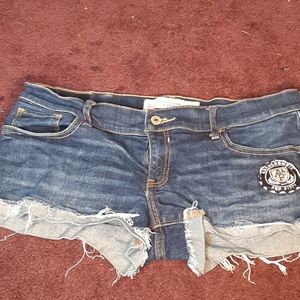 A&f dark wash shorts